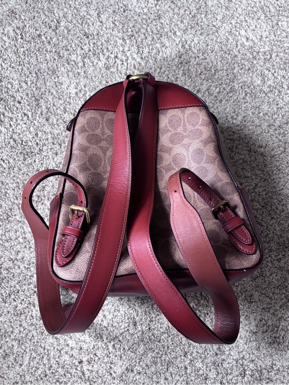 Coach Campus Backpack 23 In Signature Coated Canvas& Refined Calf Leather - Picture 5 of 14